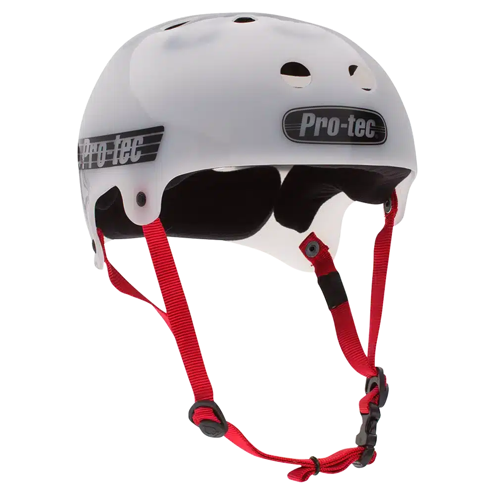 PRO-TEC OLD SCHOOL BUCKY TRANSPARENT WHITE 1 PRO-TEC OLD SCHOOL BUCKY TRANSPARENT WHITE