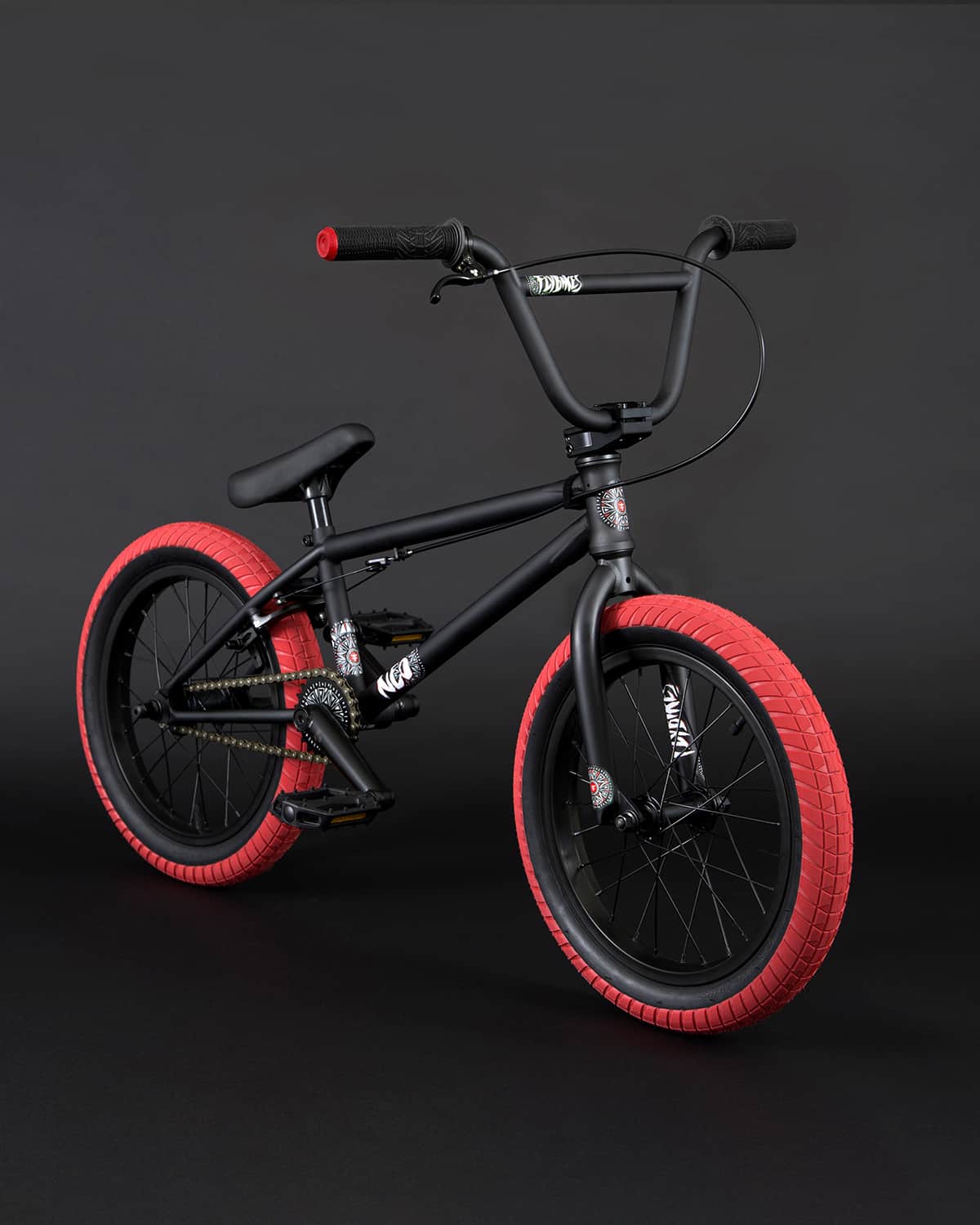 FlyBikes NEO 16" FLAT BLACK with brakes 1 FlyBikes NEO 16" FLAT BLACK with brakes