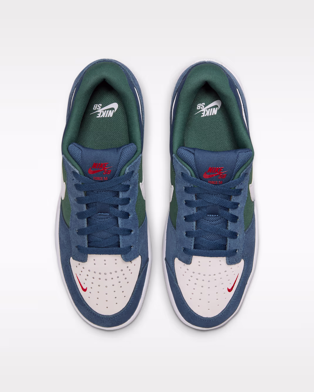 NIKE SB FORCE 58 navy / summit white-noble green 4 NIKE SB FORCE 58 navy / summit white-noble green